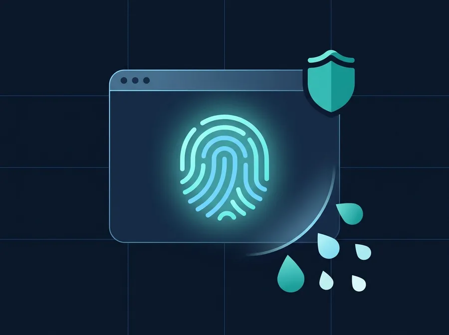 Illustration of the browser security & privacy check in use